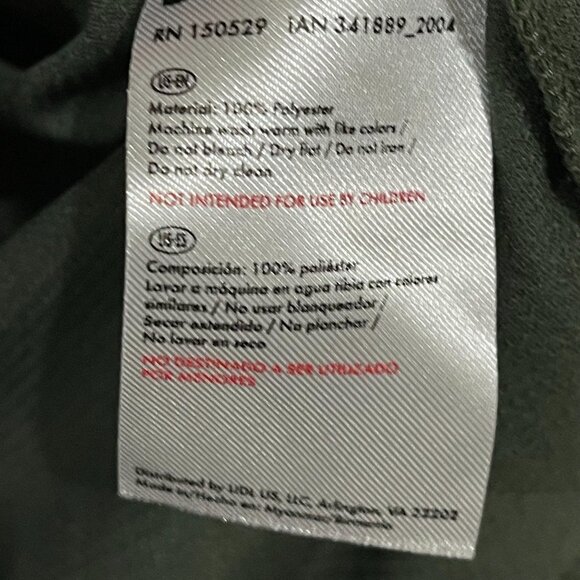 Crivit Activewear Shirt Short Sleeve Lightweight Polyester Green Mens Large - Picture 4 of 4